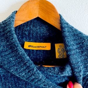 Silk/Angora blend cowl necked sweater